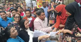 তারেক রহমানের পক্ষে নির্বাচনি প্রচারণায় শর্মিলা রহমান